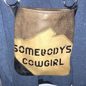 Handmade leather western somebody’s 🤠 cowgirl Crossbody Bag